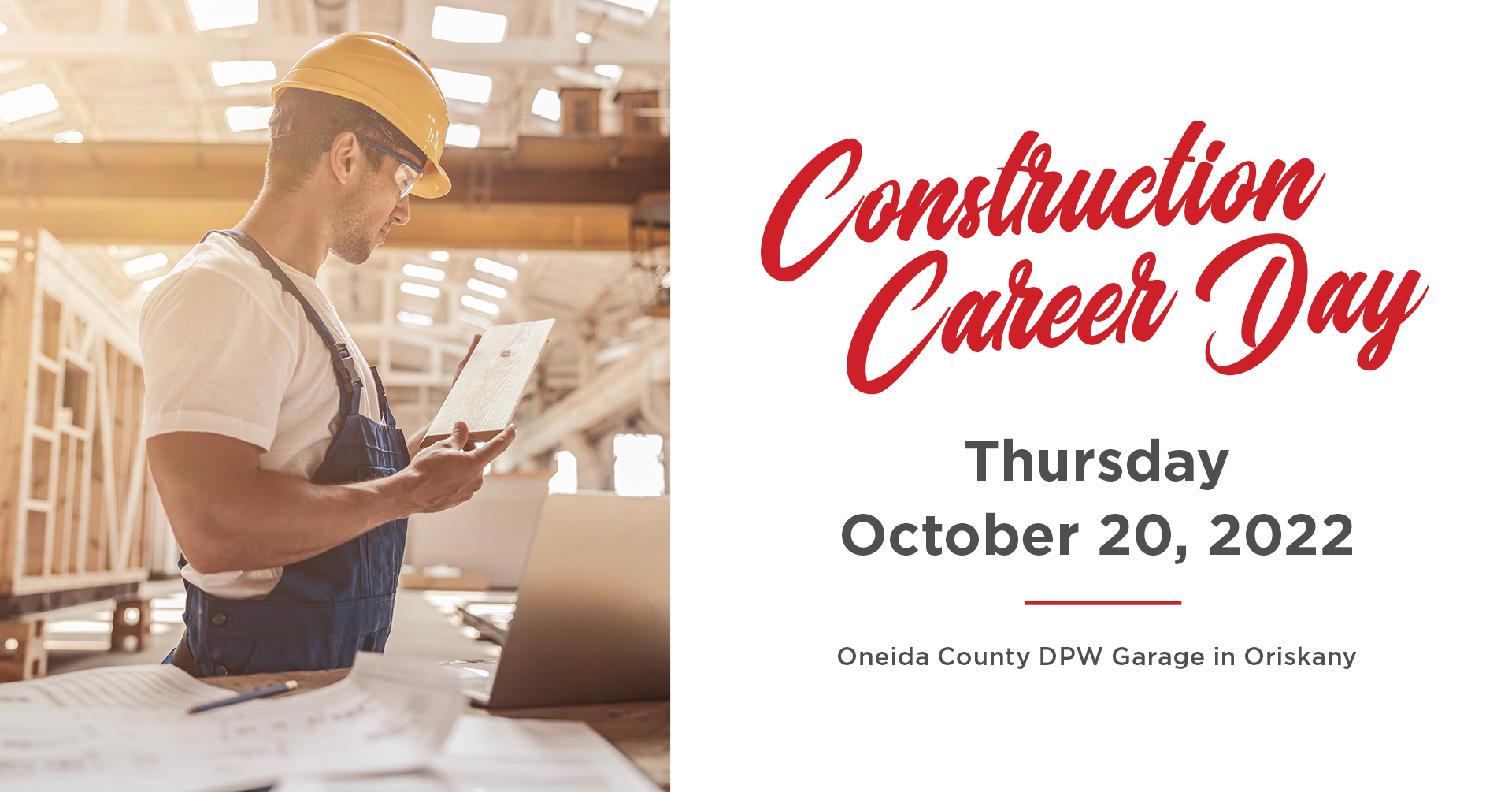 17th Annual Mohawk Valley Construction Career Day – October 20, 2022